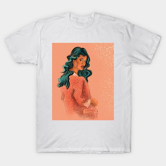 Fashion girl T-Shirt by valentyna mohylei